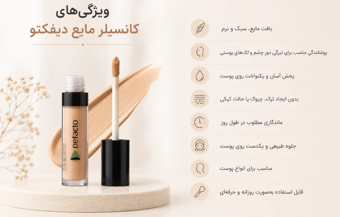 ویژگیهای کانسیلر دیفکتو
