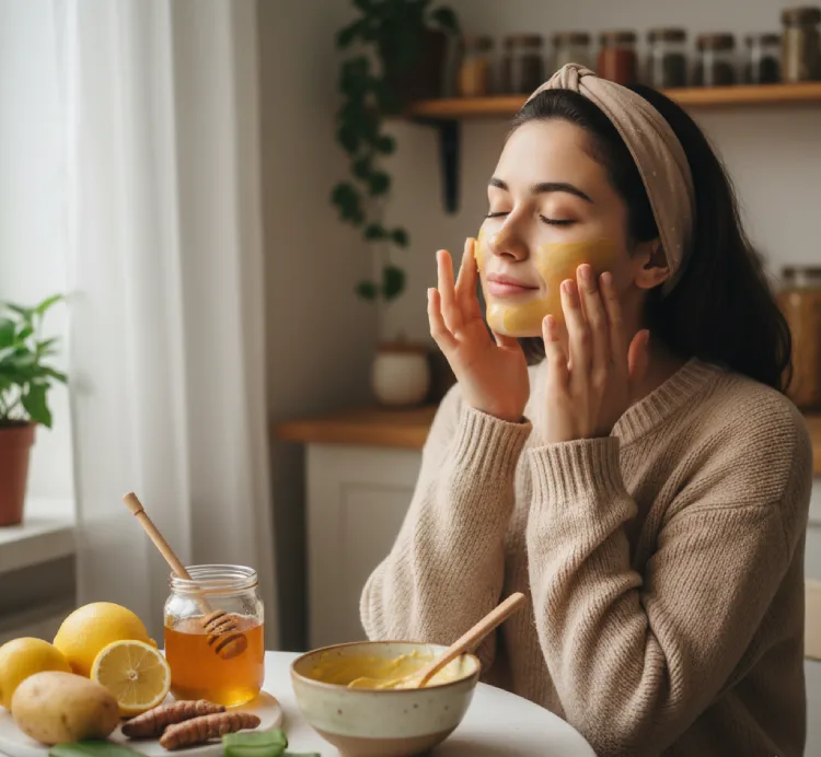 درمان خانگی لکه‌های قهوه‌ای روی صورت