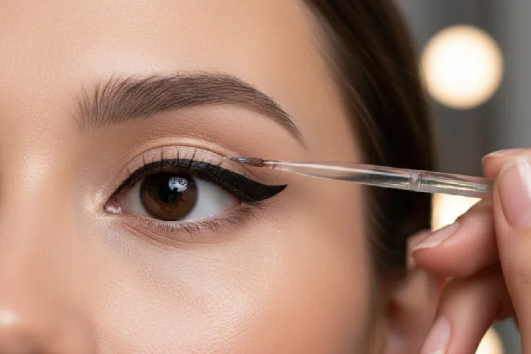 کشیدن خط چشم گربه ای 