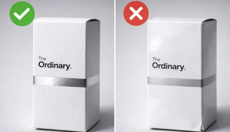 سرم اوردینری اصل و تقلبی با جعبه مات و مخملی