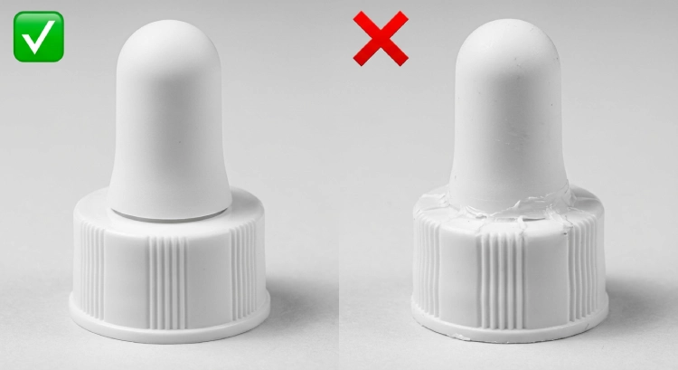 سرم های اوردینری اصل و تقلبی با داشتن شیار های منظم روی درب