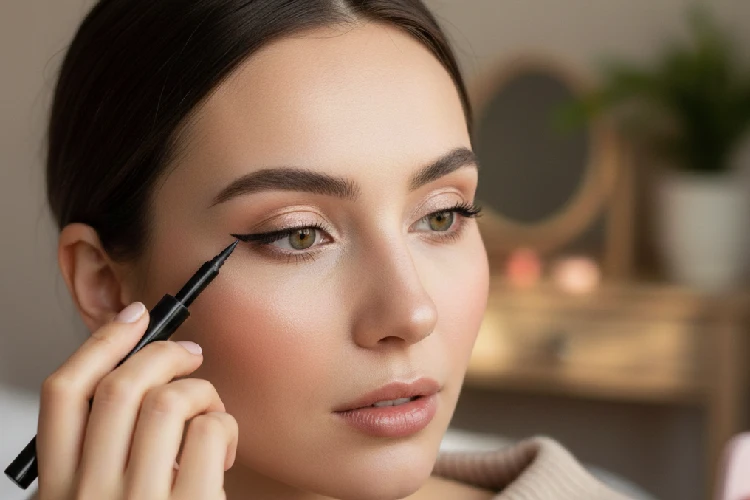 آموزش خط چشم گربه‌ای